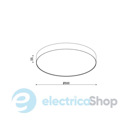 Потолочный светильник KLOODI 6000LM IP44 KD-MONZA500 60W 4К WH