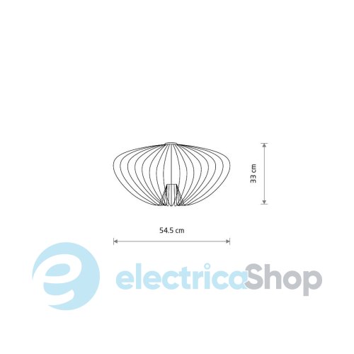 Плафон Nowodvorski CAMELEON PUMPKIN M Umbra Gray 12041