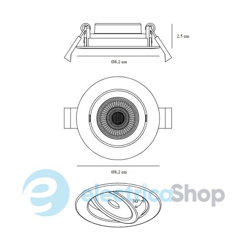 Точечный светильник Nordlux 2510300103 Monolo