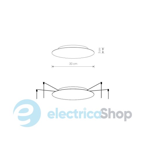 Основание для светильников Nowodvorski CAMELEON CANOPY A Brushed Gold 12059