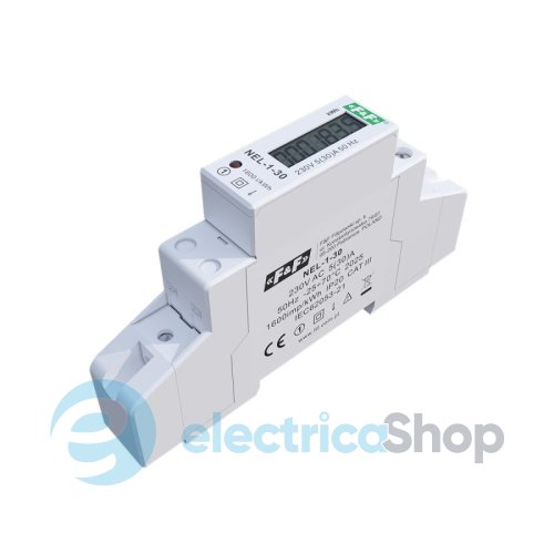 Счетчик электроэнергии 1ф, DIN, 30A, F&F NEL-1-30