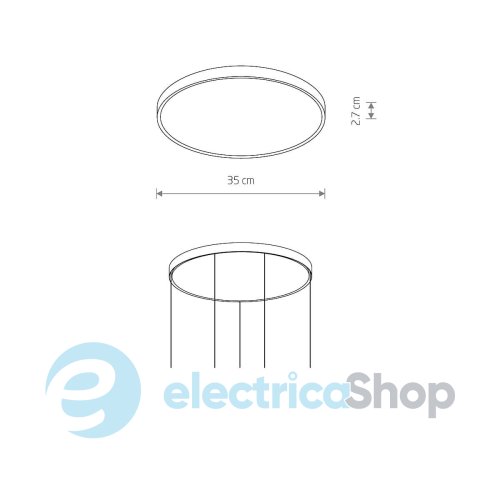 Основание для светильников Nowodvorski CAMELEON CANOPY H Beige 12070