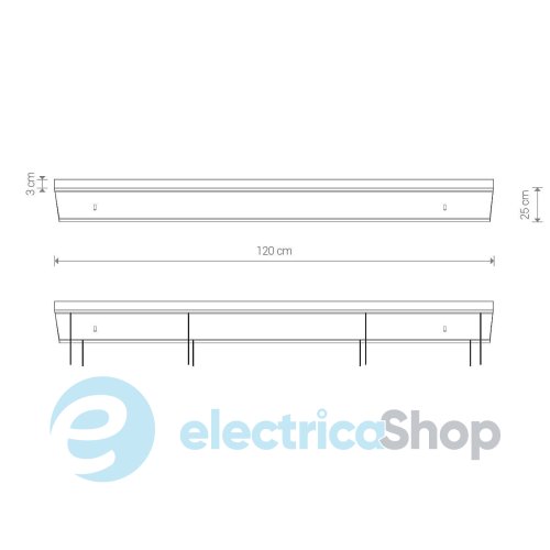 Основание для светильников Nowodvorski CAMELEON CANOPY C 1200 Beige 12064