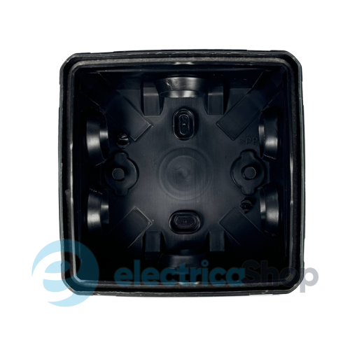 Коробка монтажна накладна 75х75х48 мм (зовн. 90х90х51 мм) IP65 чорна UEC JB-075-075-048-G-IP65-BL