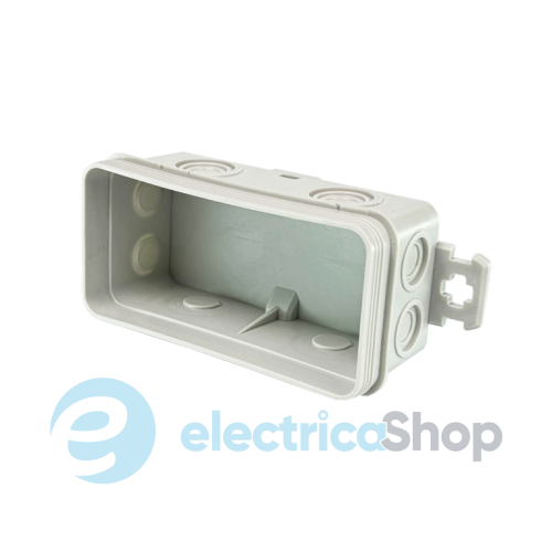 Коробка монтажна накладна 78х36х34 мм (зовн. 85х43х38 мм) IP54 сіра UEC JB-078-036-034-IP54-GR