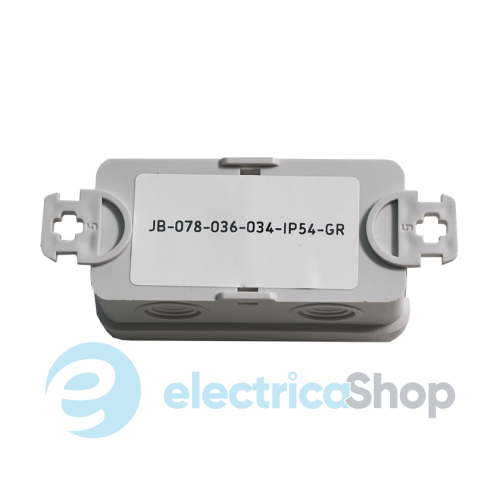 Коробка монтажна накладна 78х36х34 мм (зовн. 85х43х38 мм) IP54 сіра UEC JB-078-036-034-IP54-GR