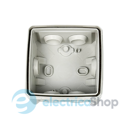 Коробка монтажна накладна 100х100х50 мм (зовн. 115х115х54 мм) IP65 сіра UEC JB-100-100-050-G-IP65-GR
