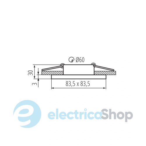 Встраиваемый точечный cветильник Kanlux Talu GU10/GU5.3 10W 39543