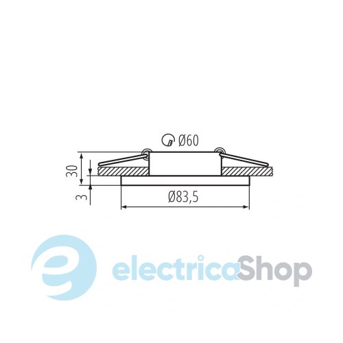 Встраиваемый точечный cветильник Kanlux Talu GU10/GU5.3 10W 39541
