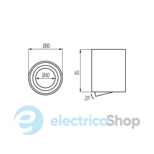 Точечный cветильник Kanlux Bord One GU10 10W 28784