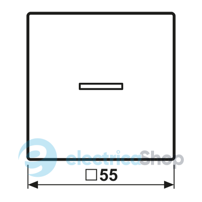 Клавіша JUNG HOME, 1 група, BTA17101AL алюміній