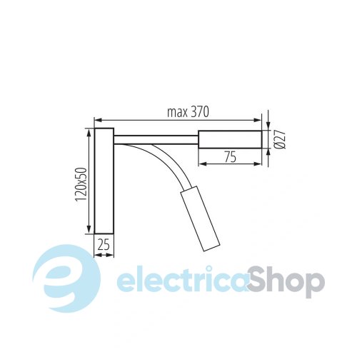 Бра Kanlux Tonil 3.3W 3000K 145Lm 32519