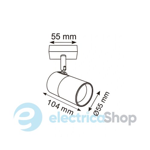 Світильник-спот Zuma Line FORI OB-2204BD-1-BK