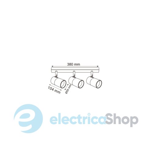 Світильник-спот Zuma Line FORI OB-2204BD-3-BK
