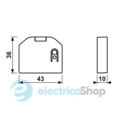 Базовый бинарный вход JUNG HOME 2 канала с питанием от батарейки BTPB2UB