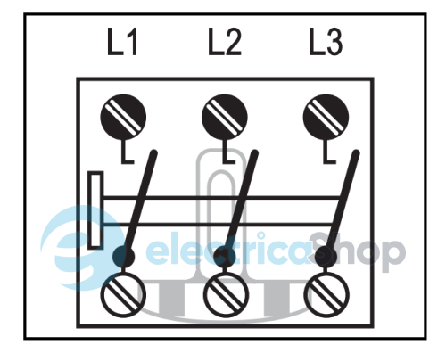 Механизм выключателя 1-кл. 3-полюс. 16А/400V, винт. клеммы, JUNG 503 KOU