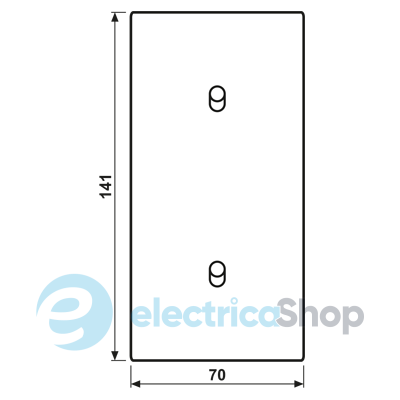 Накладка 2-п. для выключателя с 2-ма тумблерами «цилиндр», вертик. JUNG LC12-20R0234 l’ocre rouge clair (32112)