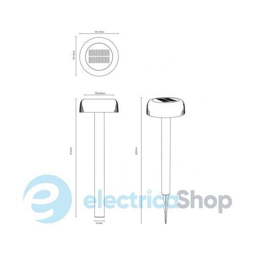 Парковый столбик Zuma Line BLUET PT33111