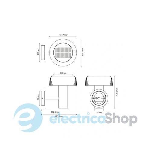 Уличный светильник Zuma Line BLUET WT33111