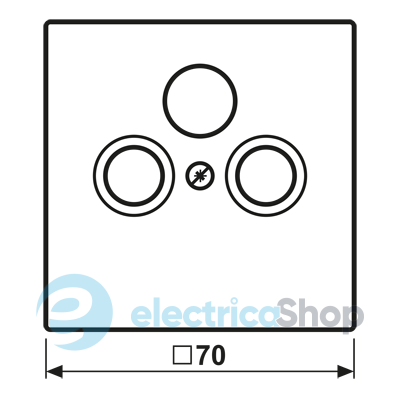 Накладка для SAT-TV розетки JUNG LC990SAT249 vert olive vif (4320F)