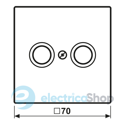 Накладка для TV розетки JUNG LC990TV216 vert anglais (32040)