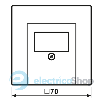 Накладка для гнезд TAE JUNG LC969T245 blanc ivoire (4320B)