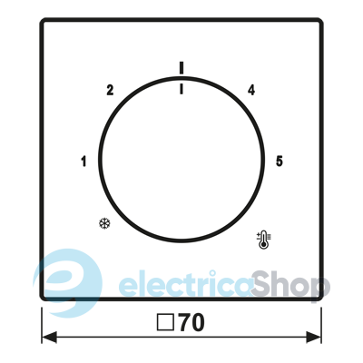 Накладка для термостата JUNG LC1749BF202 gris foncé 31 (32010)