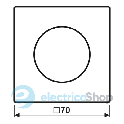 Накладка для роторного димера JUNG LC1740250 vert 59 (4320G)