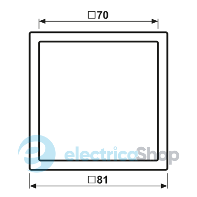 Рамка 1-п. LS ZERO JUNG LCZ981BF209 outremer pâle (32023)