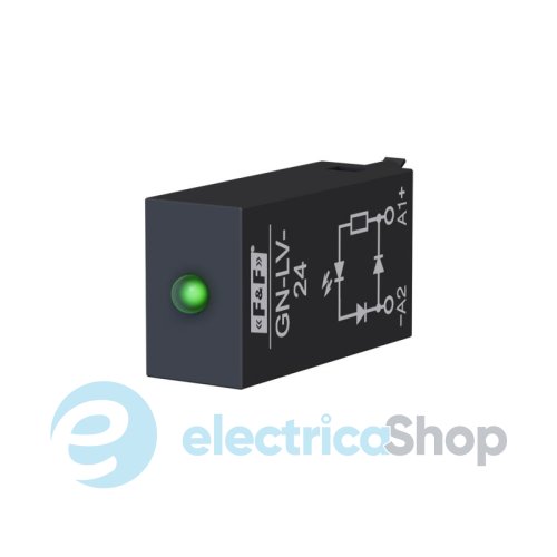 Модуль захисту від перенапруги 24V/DC с индикатором F&F GN-LV-24 