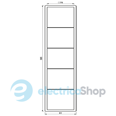 Рамка 5-постовая Jung LS990 LC985240 дюропласт, ombre brûlée claire (32131)