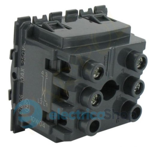 Механизм перемикача хрестового 1-кл. 10АХ/250V (автомат. клеммы) для серии Celiane Legrand 067005