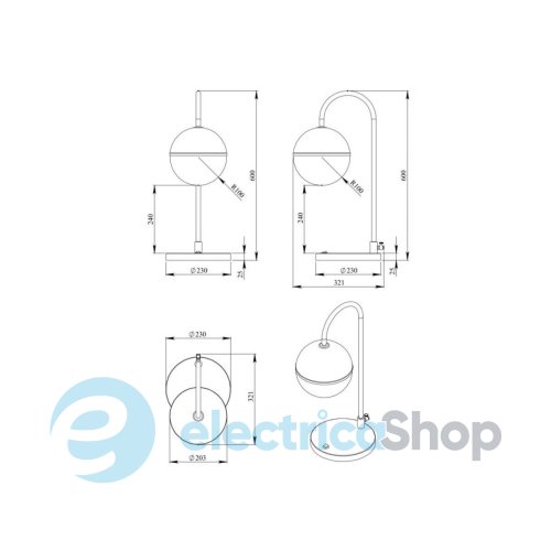 Настольная лампа PikArt Kilinski 32426-1