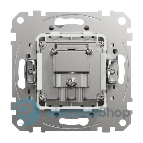 Розетка R/TV/SAT концевая 4дБ, Sedna Design SDD113481 алюминий