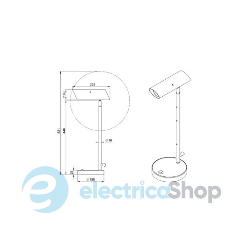 Настольная лампа Pikart 30672-1