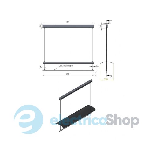 Підвісний світильник PikArt Frame LED 38371-3