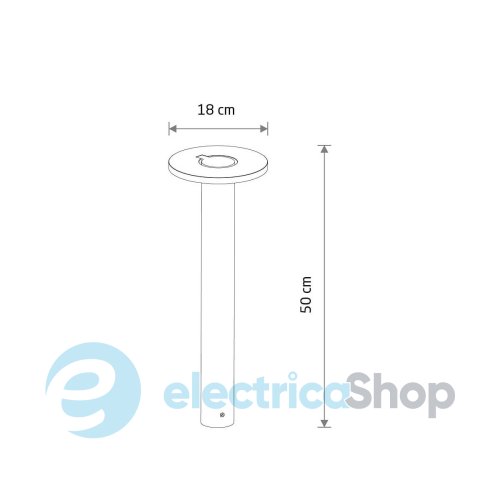 Парковый столбик Nowodvorski Axion LED 8W 3000K 550Lm IP65 11938