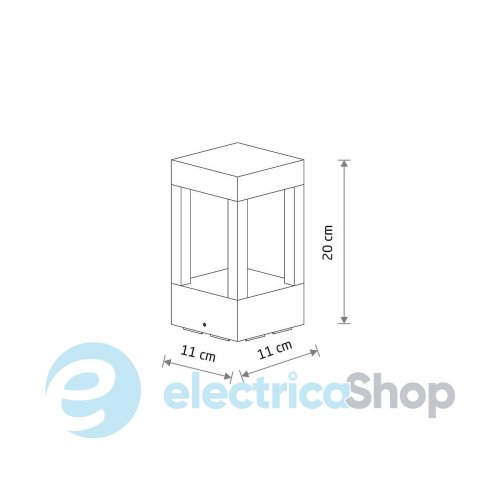 Парковый столбик Nowodvorski Corto LED 7W 3000K 250Lm IP65 12018