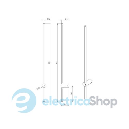 Настенный светильник PikArt Lane 900 LED 4000K 37391-8