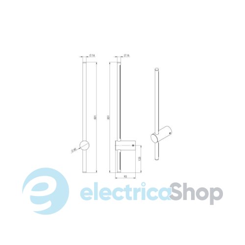 Настенный светильник PikArt Lane 500 LED 4000K 37578-10