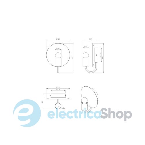 Бра PikArt Orbit 37334-3