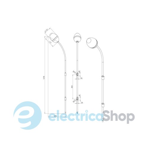 Настенный светильник PikArt Burgeon 3 37698-3