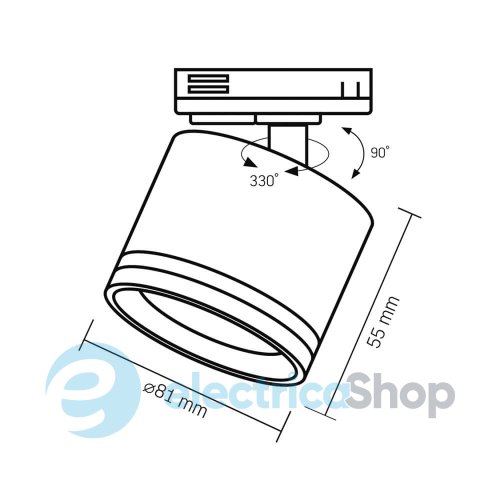 Трековый светильник VIDEX LED VL-SPF35C-W (28831)