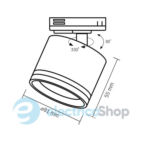 Трековый светильник VIDEX LED VL-SPF35C-B (28832)