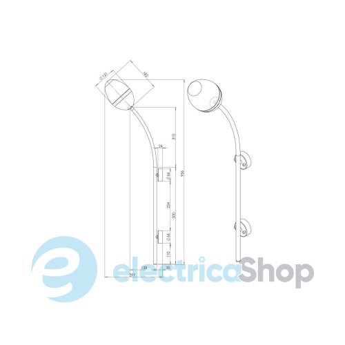 Настенный светильник PikArt Burgeon 1 35052-5