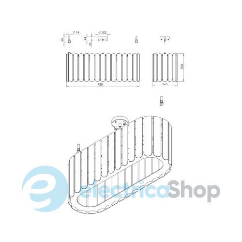 Люстра Panela 2 Pikart 38742