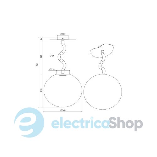 Стельовий світильник PikArt DewLight 36209-1