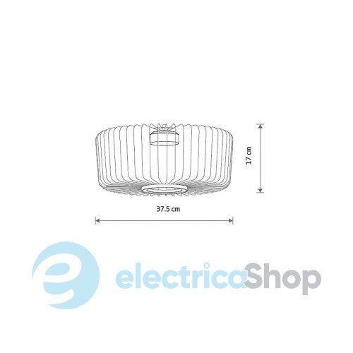 Плафон Nowodvorski CAMELEON KENAI C Dark Gray 12246