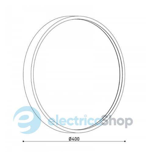 Настінний світильник KLOODI WA-MOON 400 CCT BK