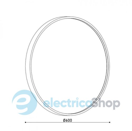 Настінний світильник KLOODI WA-MOON 600 CCT BK